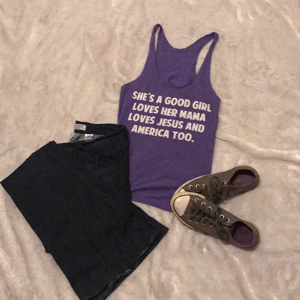 Judith March She’s a Good Girl tank SM